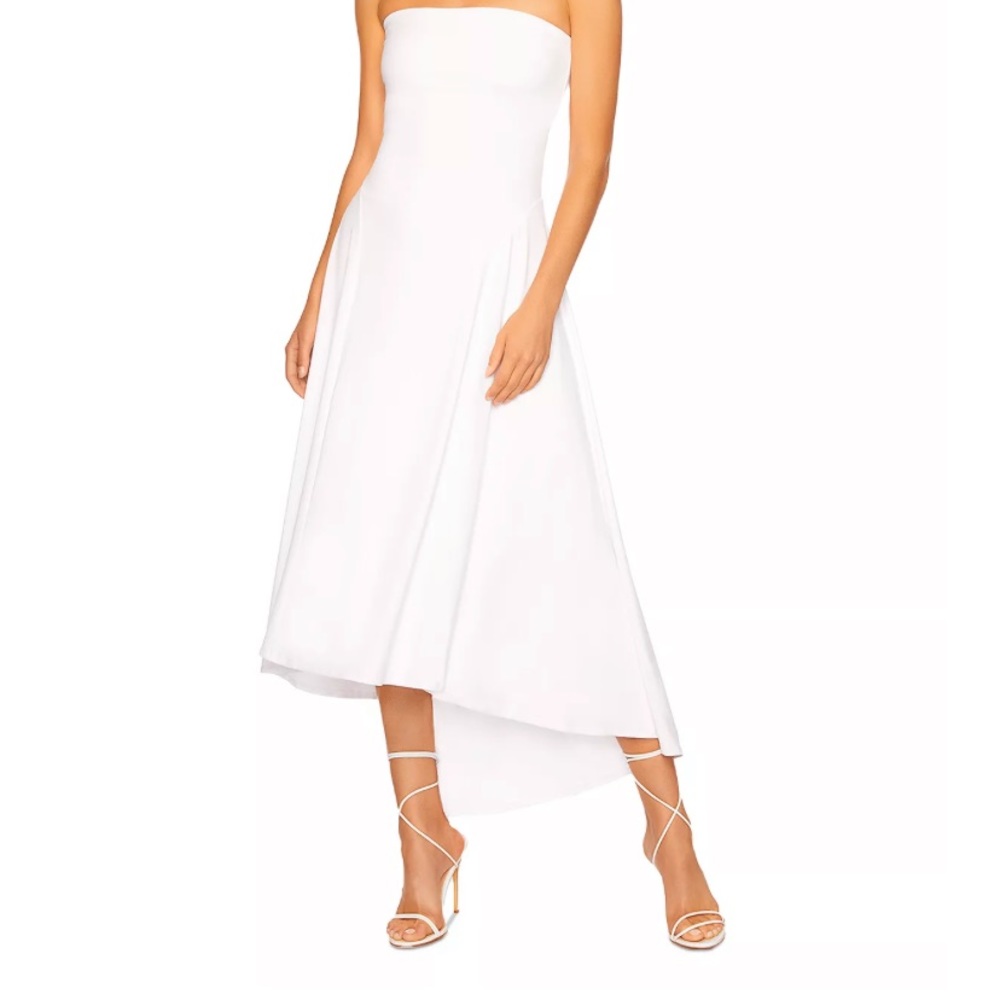 Susana Monaco NWT white strapless dress.  Size Large
